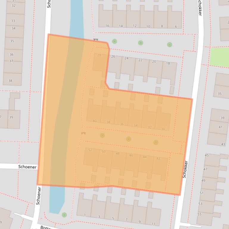 Kaart van postcodegebied 8531BX.