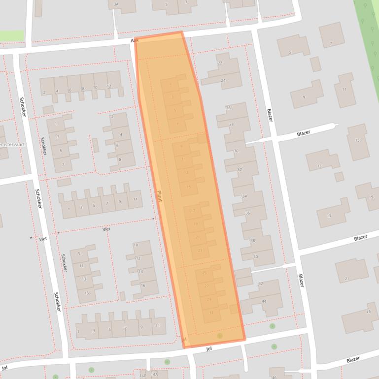 Kaart van postcodegebied 8531BZ.