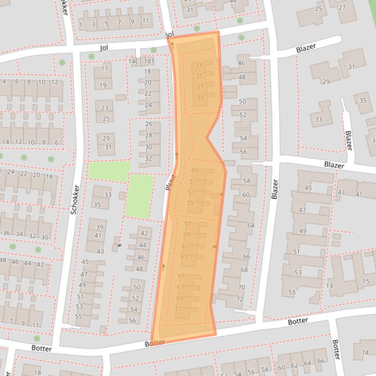 Kaart van postcodegebied 8531CA.