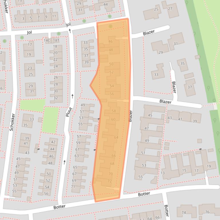 Kaart van postcodegebied 8531CH.