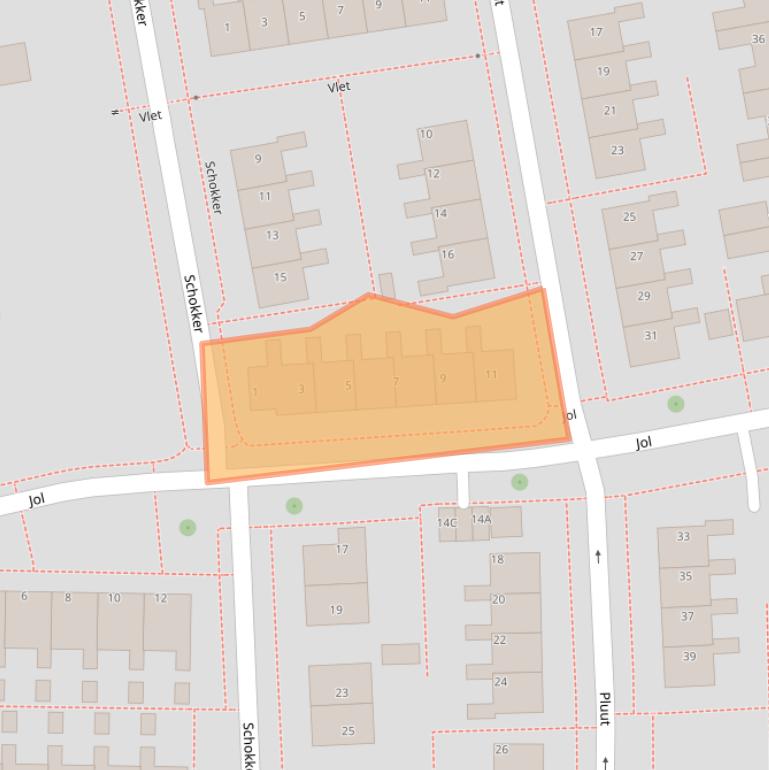 Kaart van postcodegebied 8531CJ.