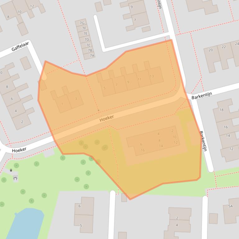 Kaart van postcodegebied 8531CT.