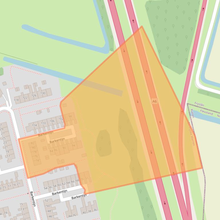 Kaart van postcodegebied 8531DA.