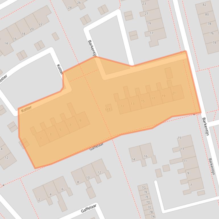 Kaart van postcodegebied 8531DC.