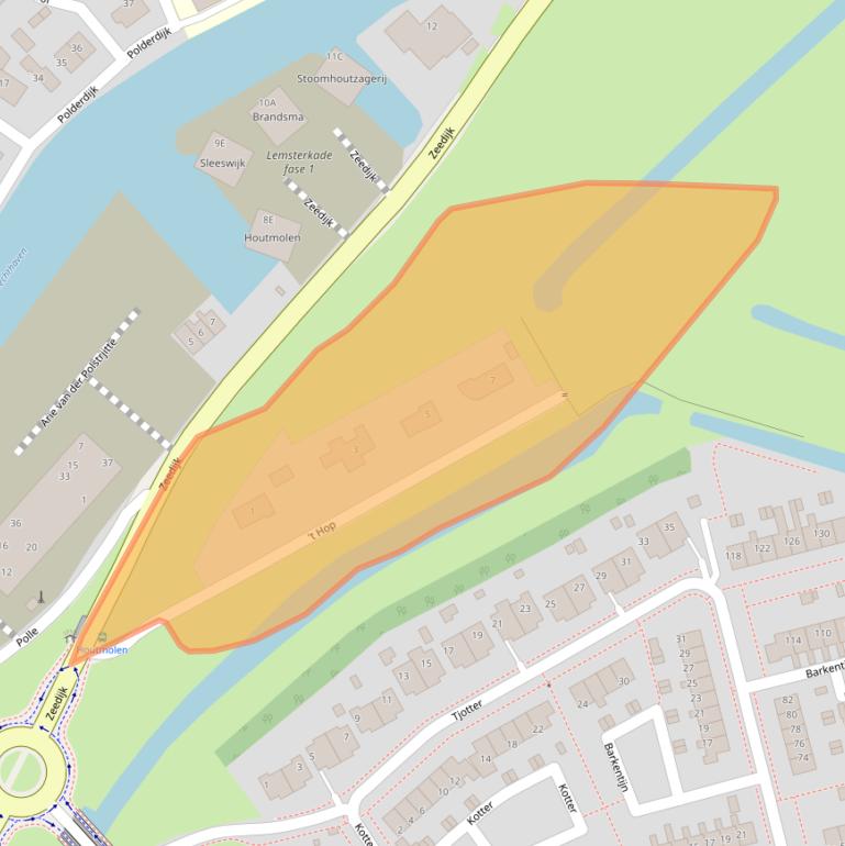 Kaart van postcodegebied 8531DH.