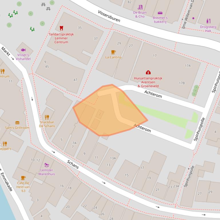 Kaart van postcodegebied 8531DZ.