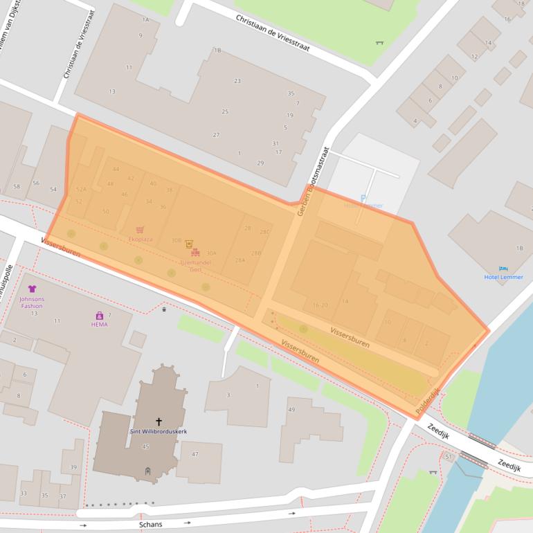 Kaart van postcodegebied 8531EC.