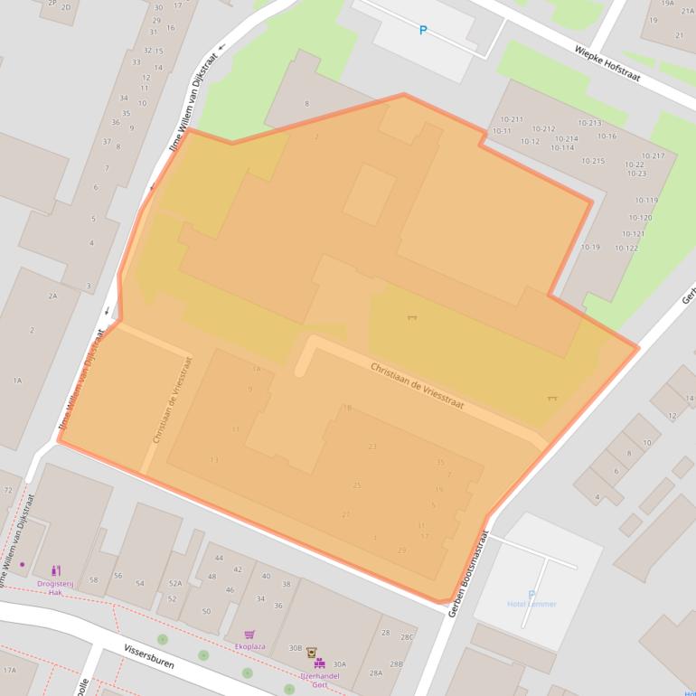 Kaart van postcodegebied 8531EL.