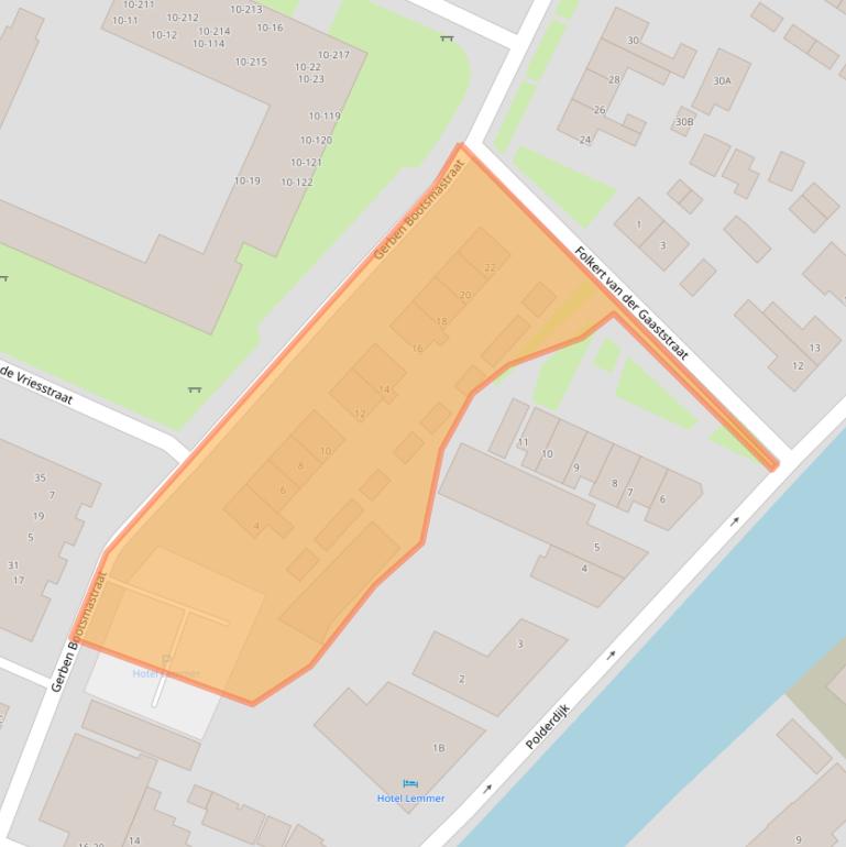 Kaart van postcodegebied 8531EP.