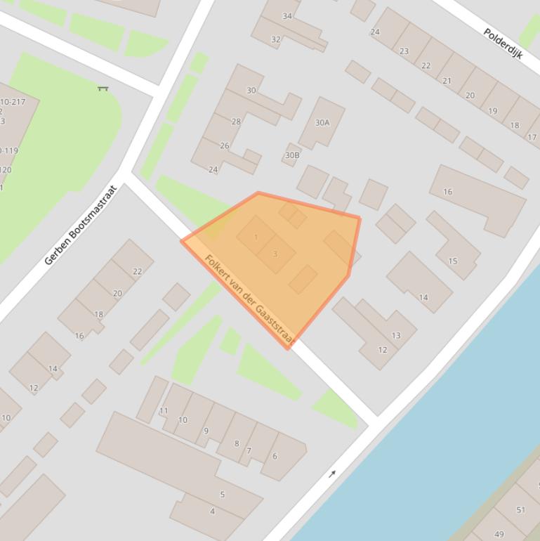 Kaart van postcodegebied 8531EV.