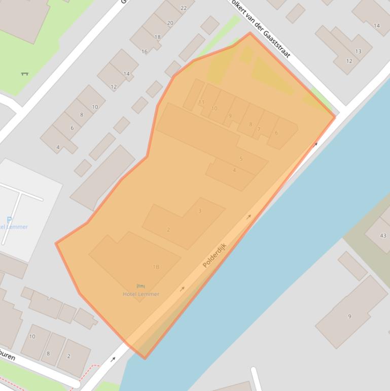 Kaart van postcodegebied 8531EW.