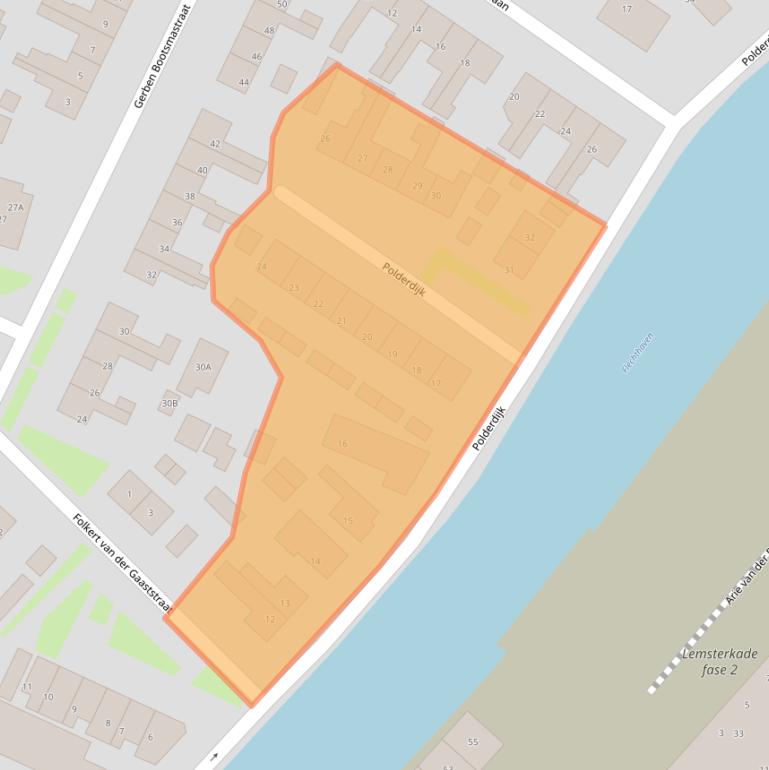 Kaart van postcodegebied 8531EX.