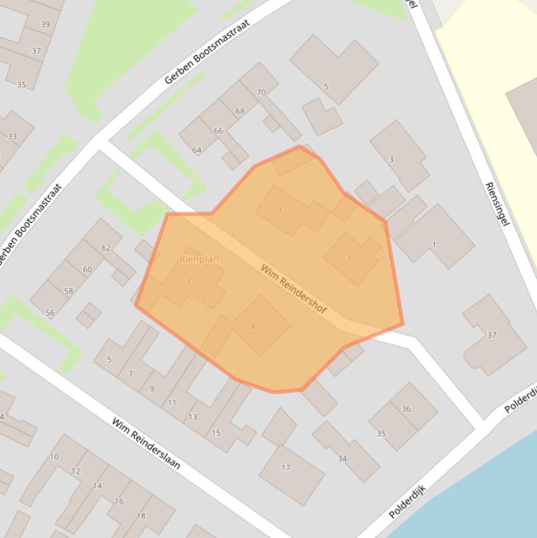 Kaart van postcodegebied 8531GG.