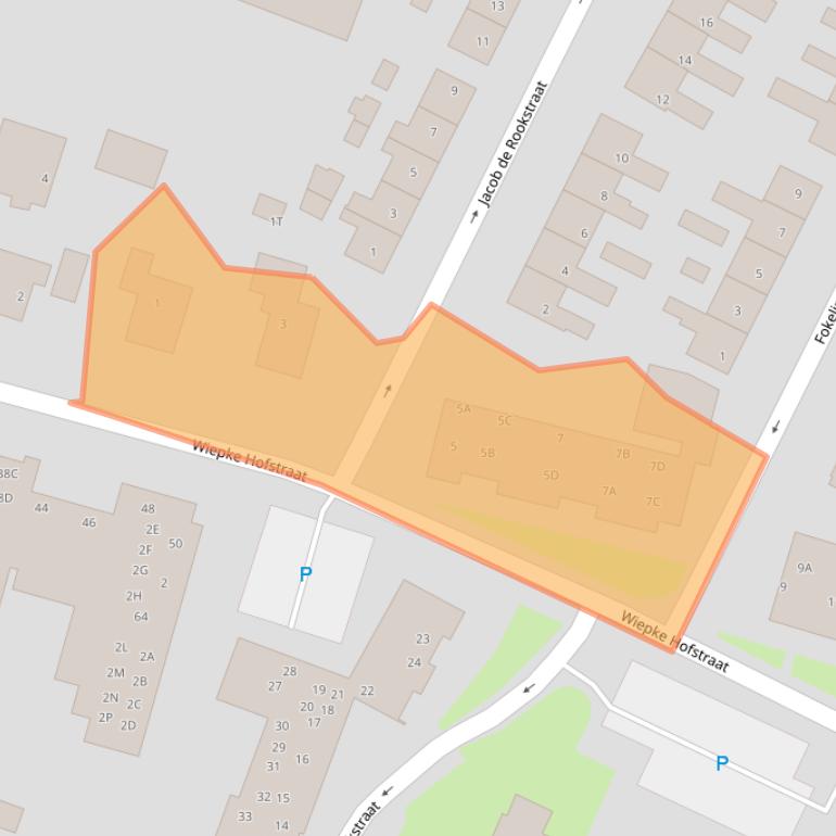 Kaart van postcodegebied 8531GJ.