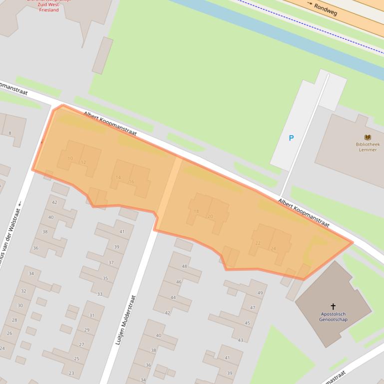 Kaart van postcodegebied 8531HD.