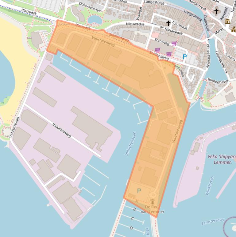 Kaart van postcodegebied 8531HJ.