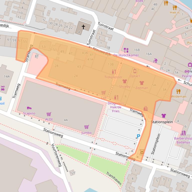 Kaart van postcodegebied 8531HK.