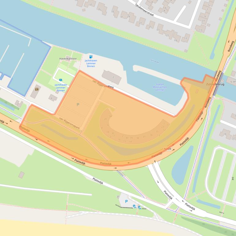 Kaart van postcodegebied 8531JA.