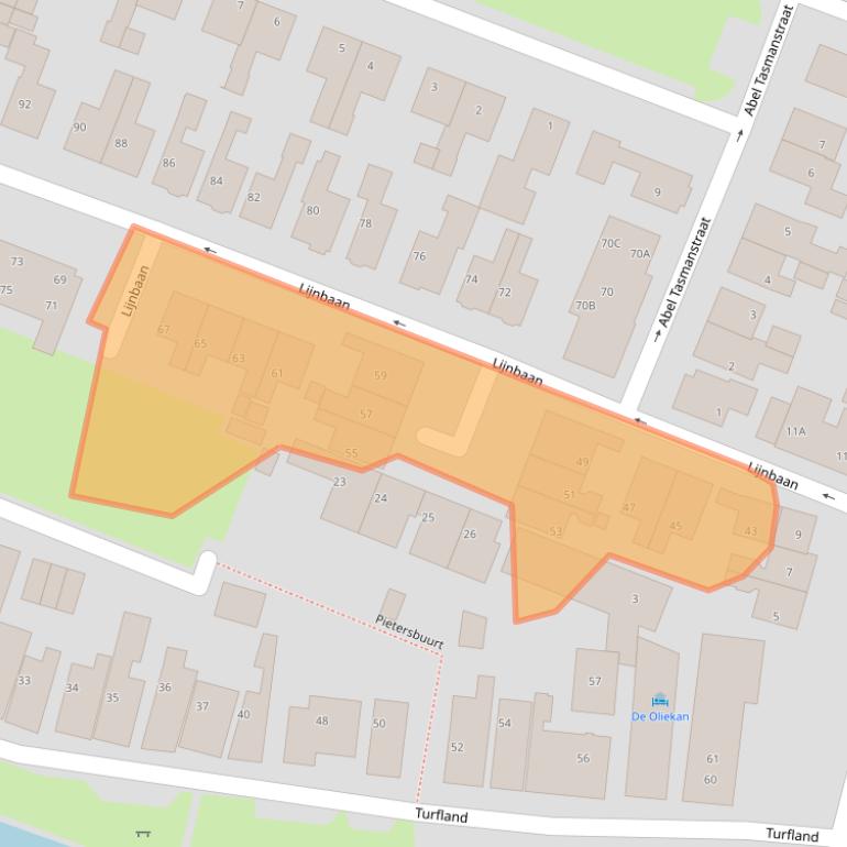 Kaart van postcodegebied 8531JN.