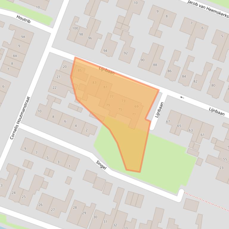 Kaart van postcodegebied 8531JP.