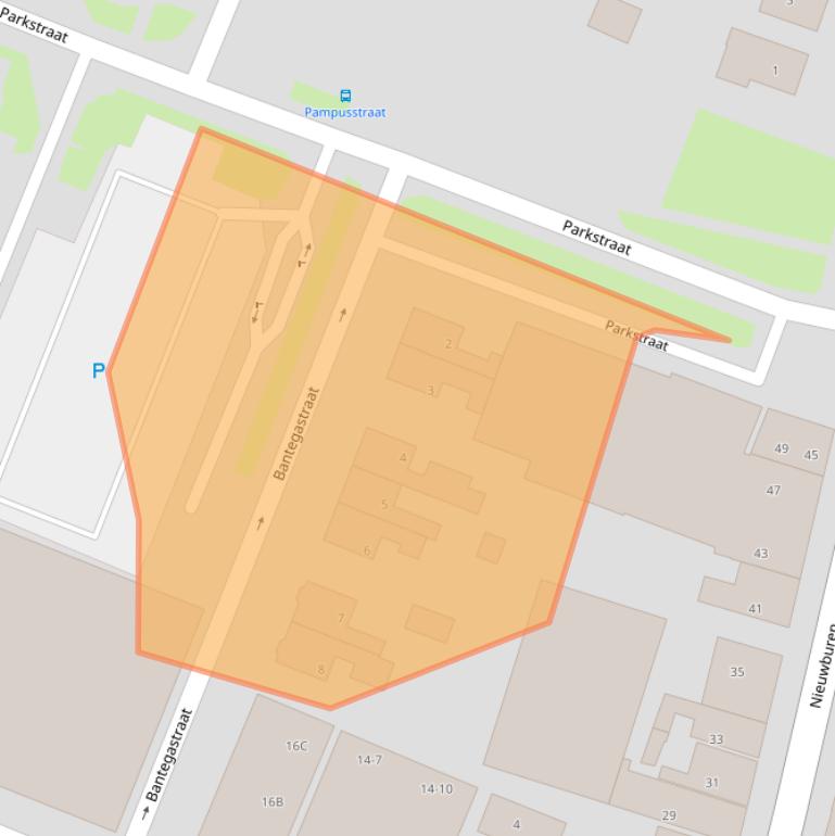 Kaart van postcodegebied 8531JX.