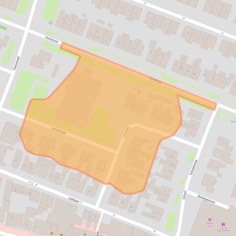 Kaart van postcodegebied 8531JZ.