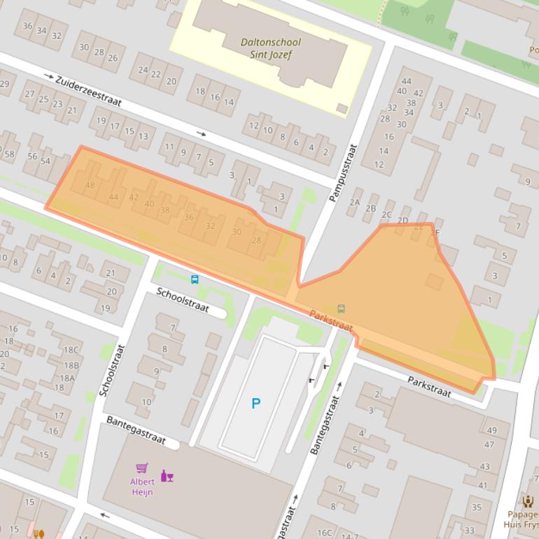 Kaart van postcodegebied 8531KB.