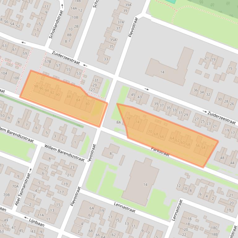 Kaart van postcodegebied 8531KC.
