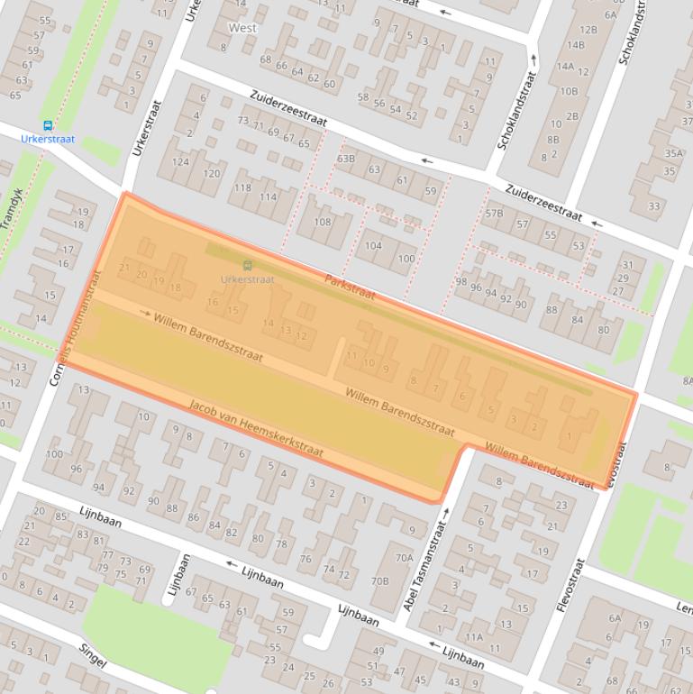 Kaart van postcodegebied 8531KW.