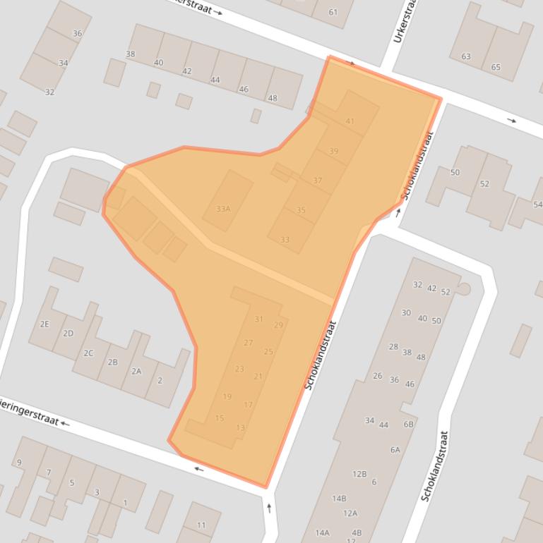 Kaart van postcodegebied 8531LA.