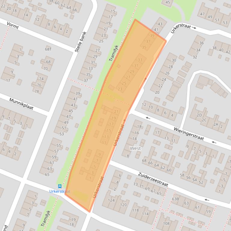 Kaart van postcodegebied 8531LD.