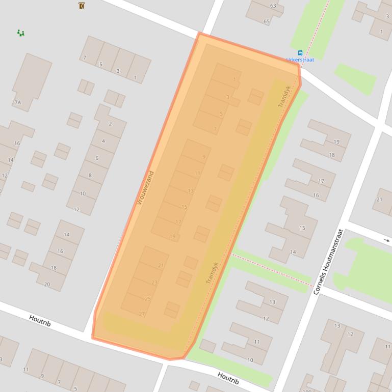 Kaart van postcodegebied 8531LV.