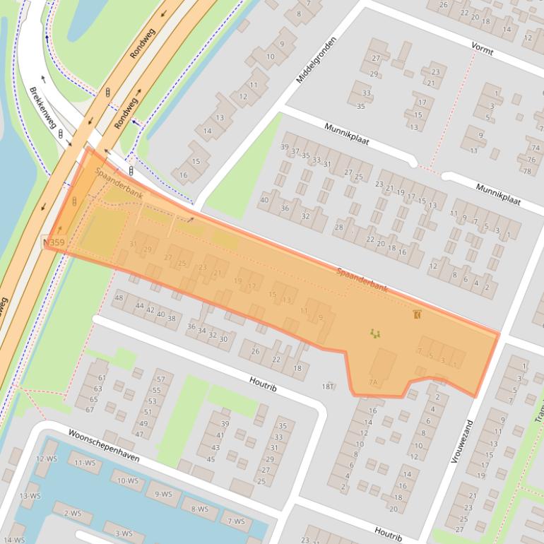 Kaart van postcodegebied 8531LX.