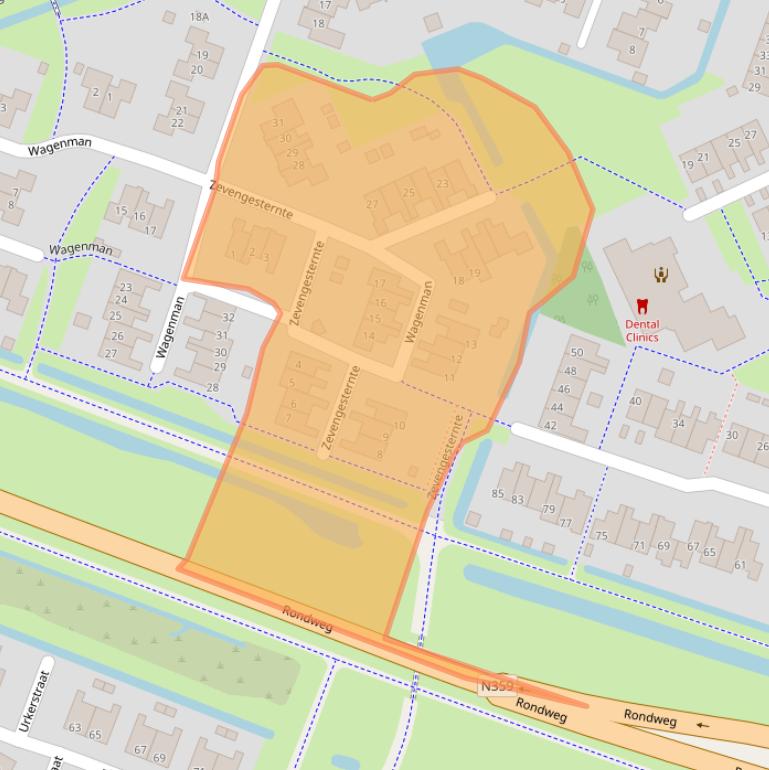 Kaart van postcodegebied 8531NN.