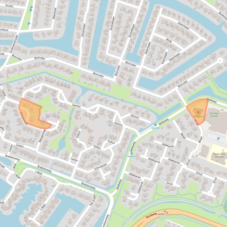 Kaart van postcodegebied 8531NZ.