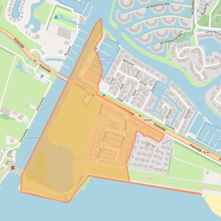 Kaart van postcodegebied 8531PC.