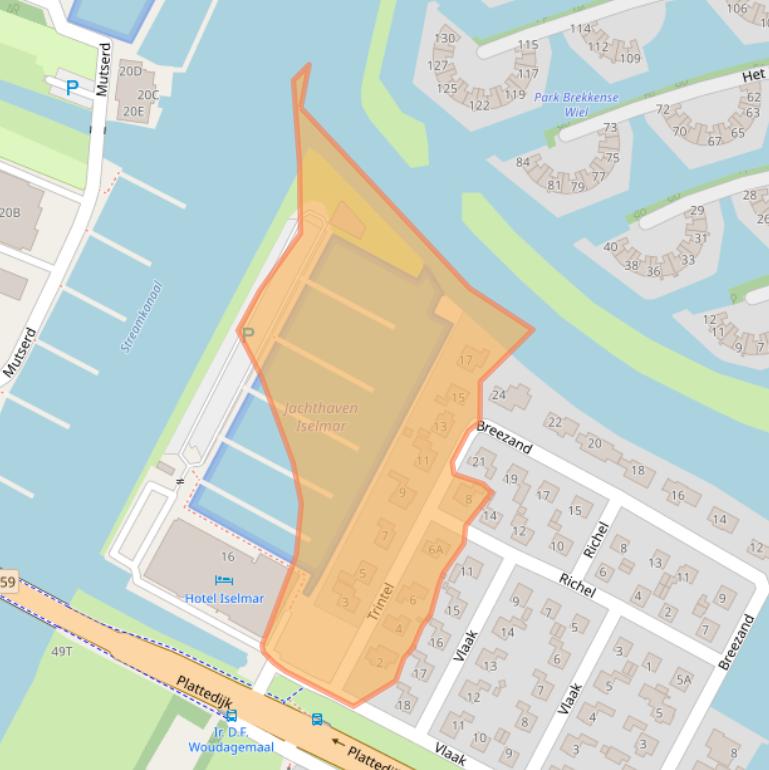 Kaart van postcodegebied 8531PR.