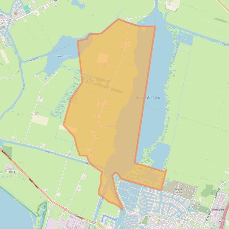 Kaart van postcodegebied 8531PW.