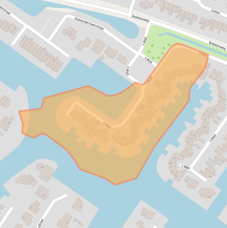 Kaart van postcodegebied 8531RB.