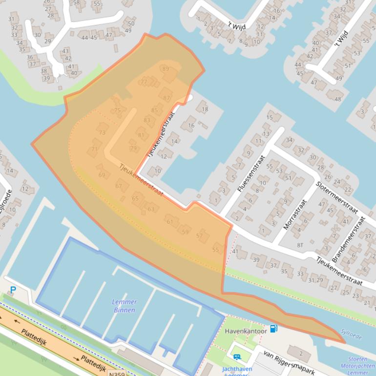 Kaart van postcodegebied 8531RL.