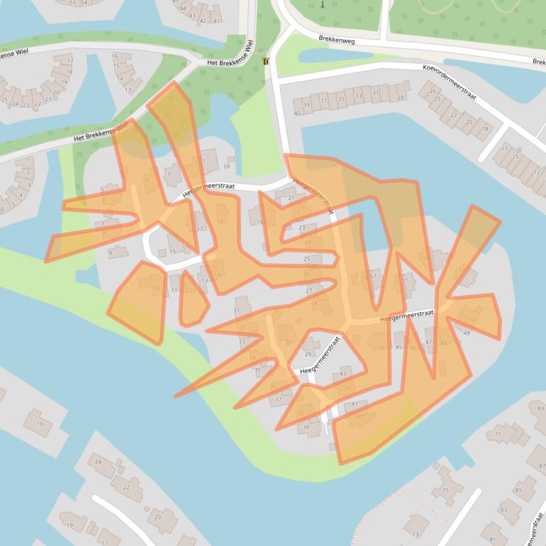 Kaart van postcodegebied 8531RR.