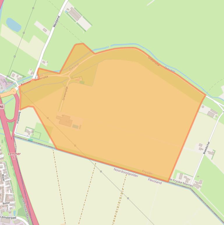 Kaart van postcodegebied 8531XA.