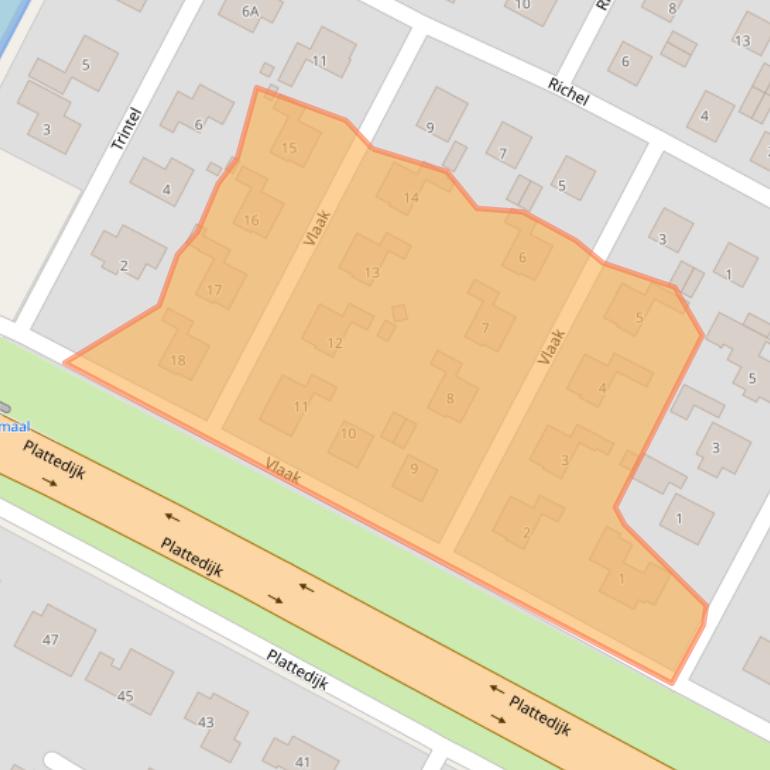 Kaart van postcodegebied 8531XC.