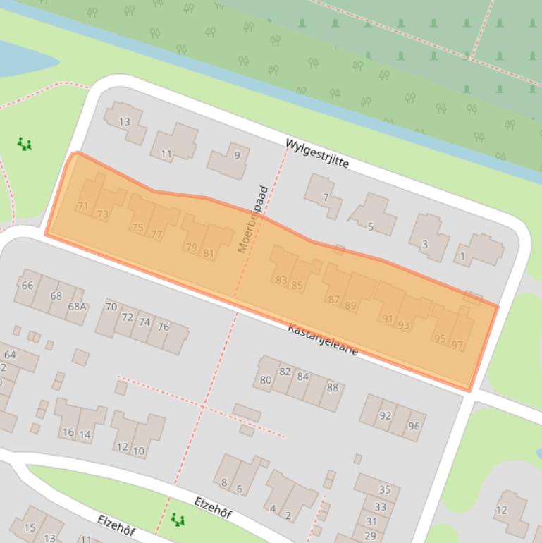 Kaart van postcodegebied 8531ZB.