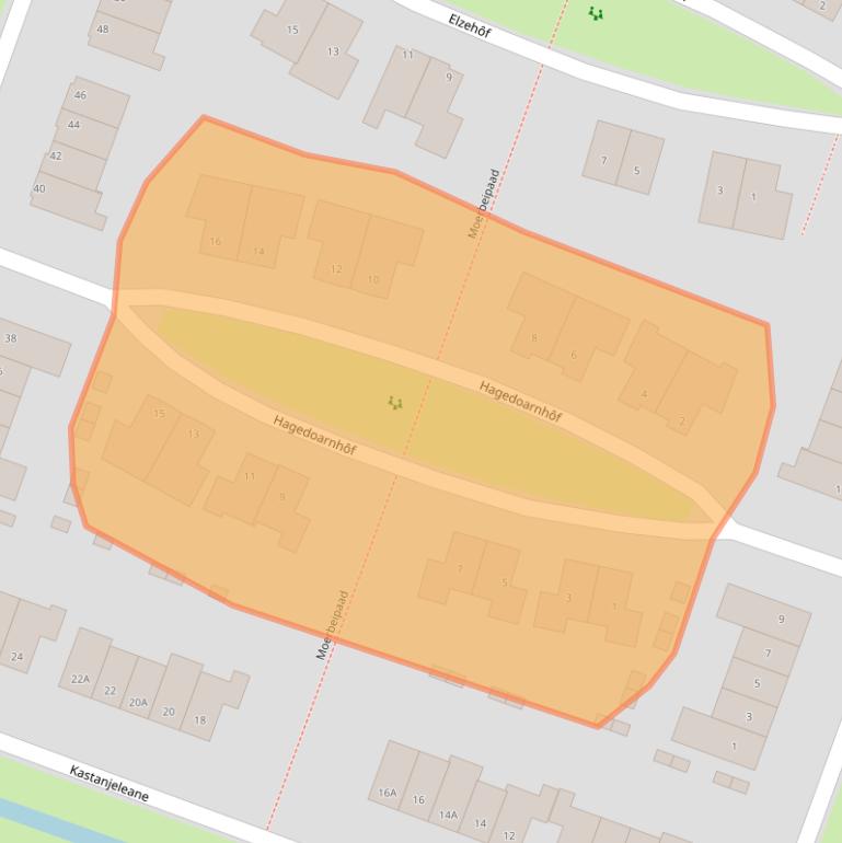 Kaart van postcodegebied 8531ZG.