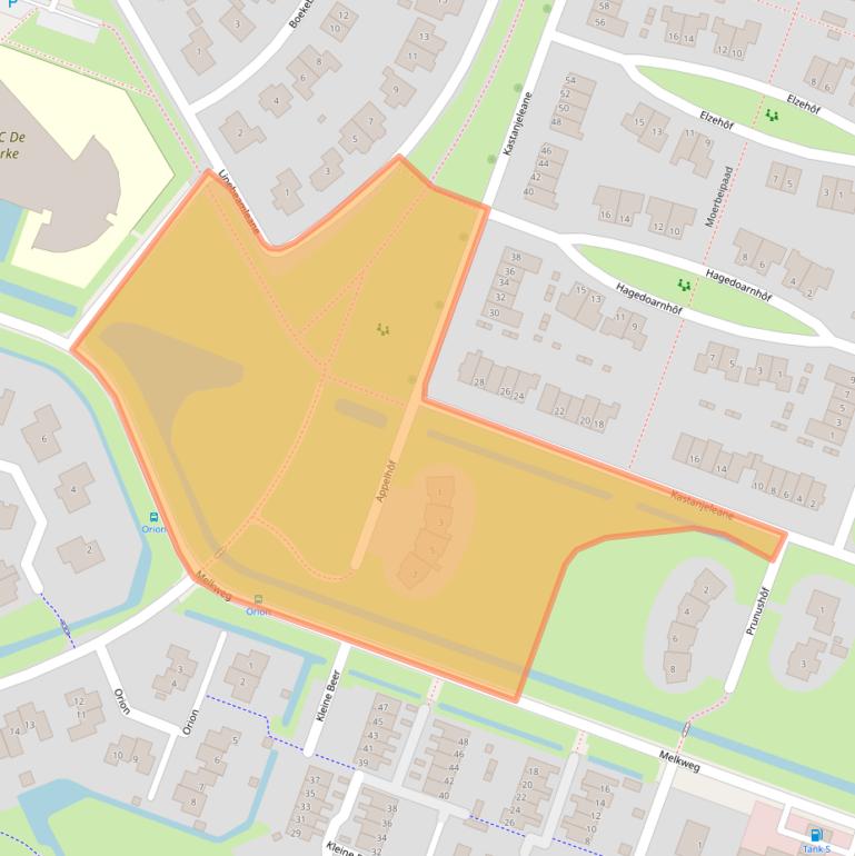 Kaart van postcodegebied 8531ZJ.