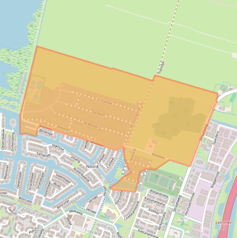 Kaart van postcodegebied 8531ZX.