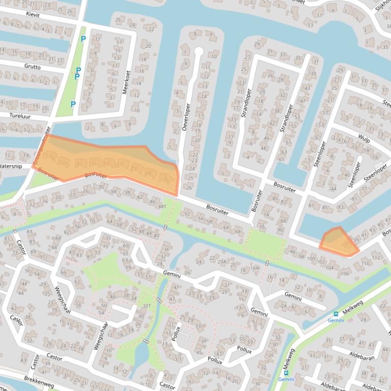 Kaart van postcodegebied 8532AB.
