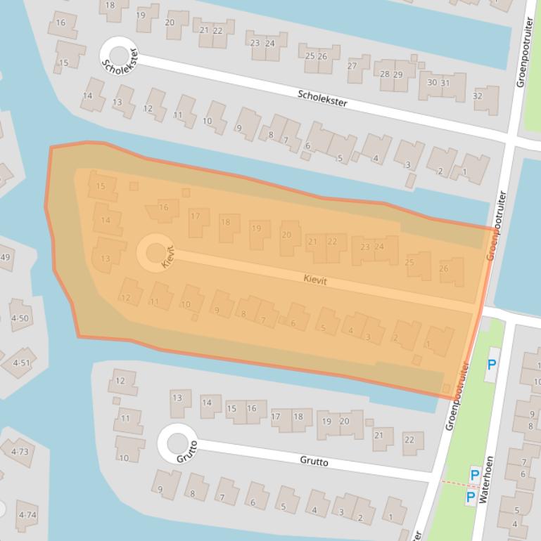 Kaart van postcodegebied 8532AN.