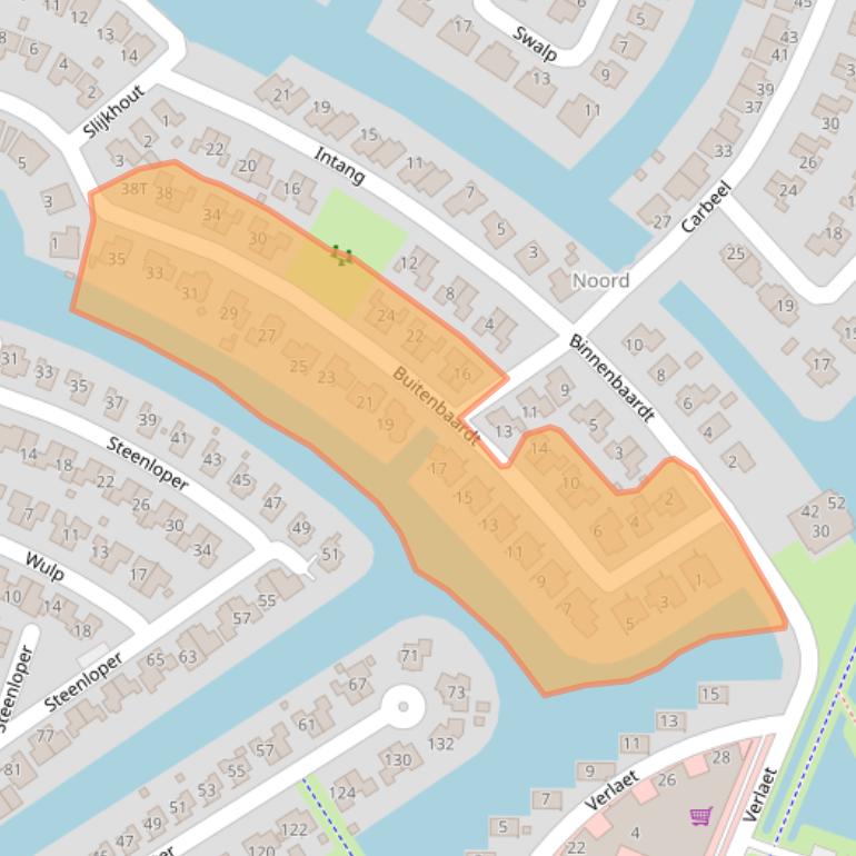 Kaart van postcodegebied 8532BS.